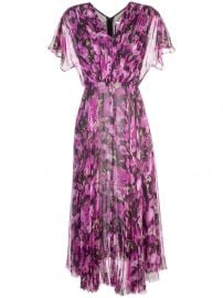 long floral print dress at Farfetch